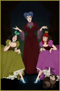Evil Stepmother and Stepsisters, Cinderella